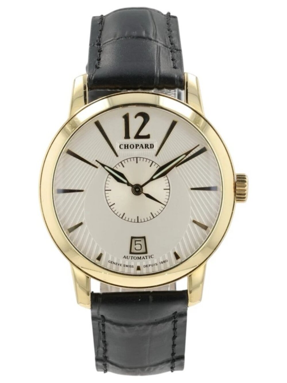 Chopard L.U.C. Silver Dial 18k Yellow Gold 39mm Automatic Men’s Watch 1880